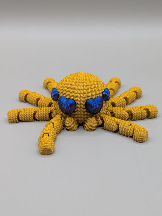 Crochet Style Spider - Heart Eyes