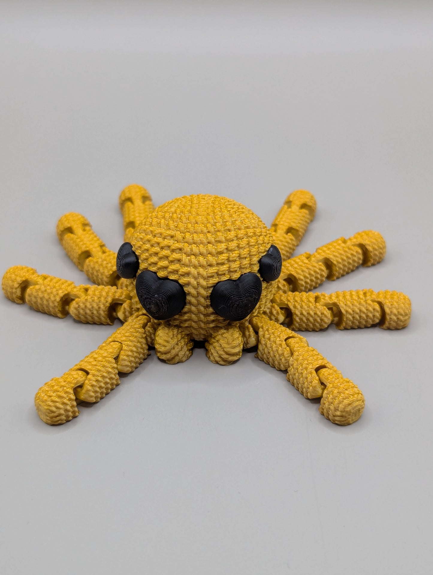 Crochet Style Spider - Heart Eyes