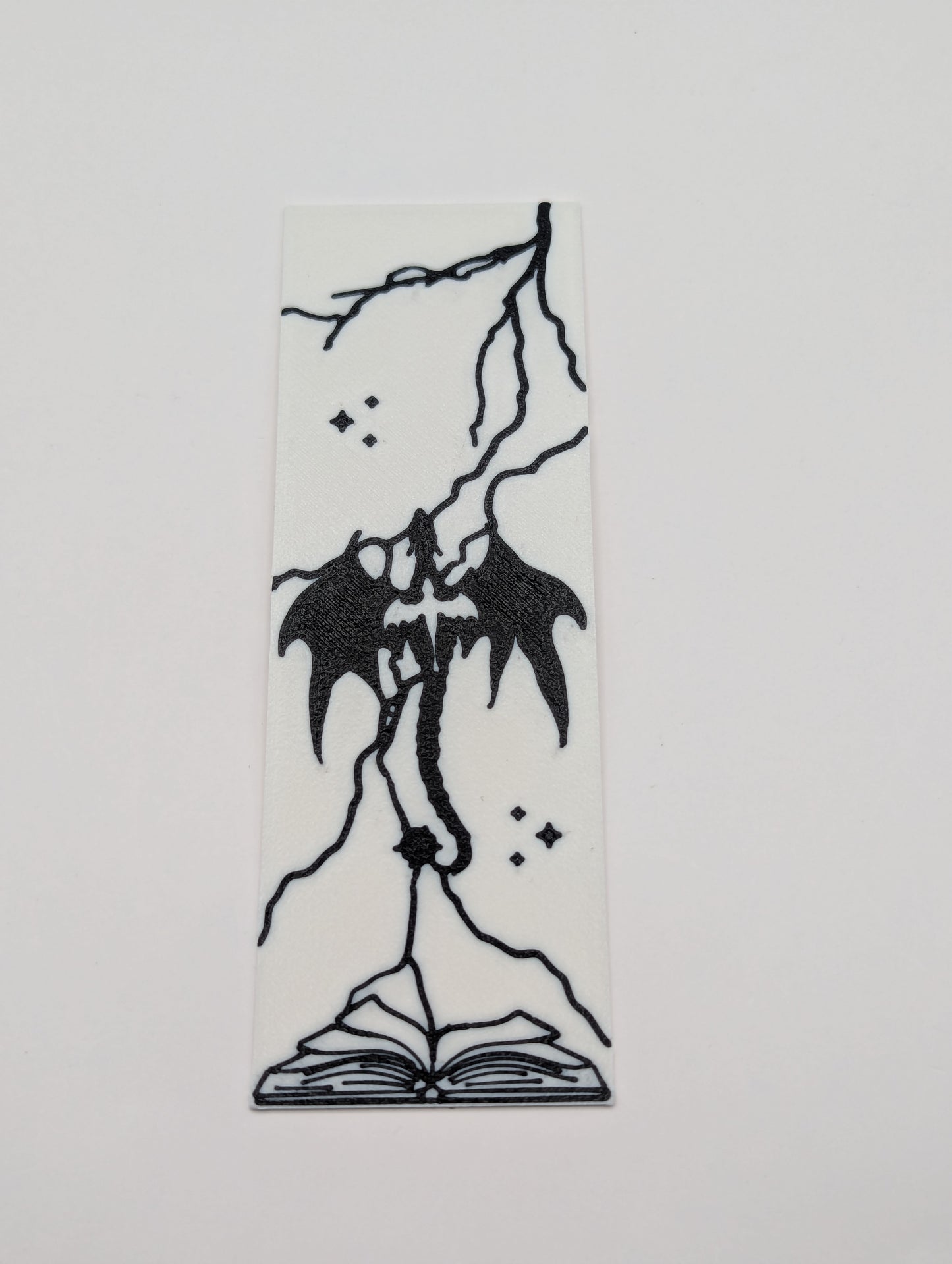 Black & White Dragons with the Lightning and Book Bookmark
