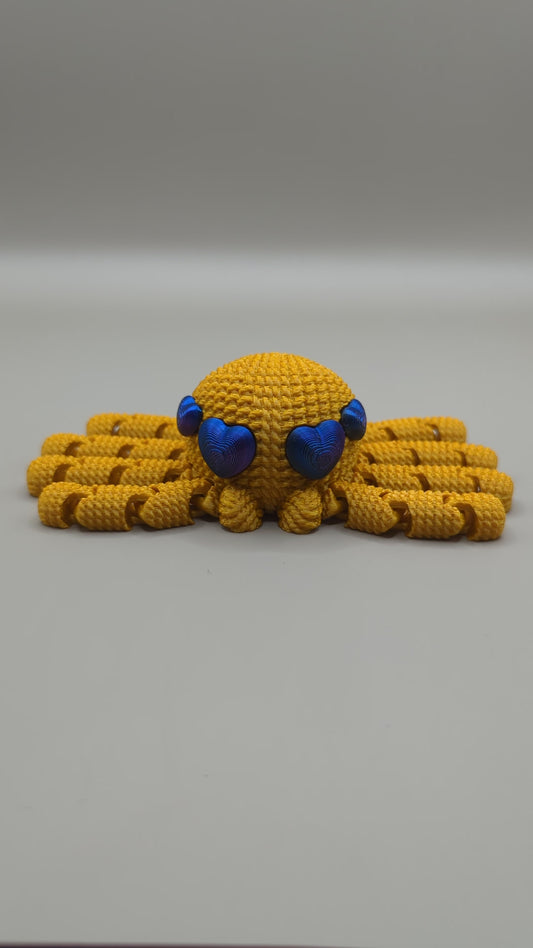 Crochet Style Spider - Heart Eyes